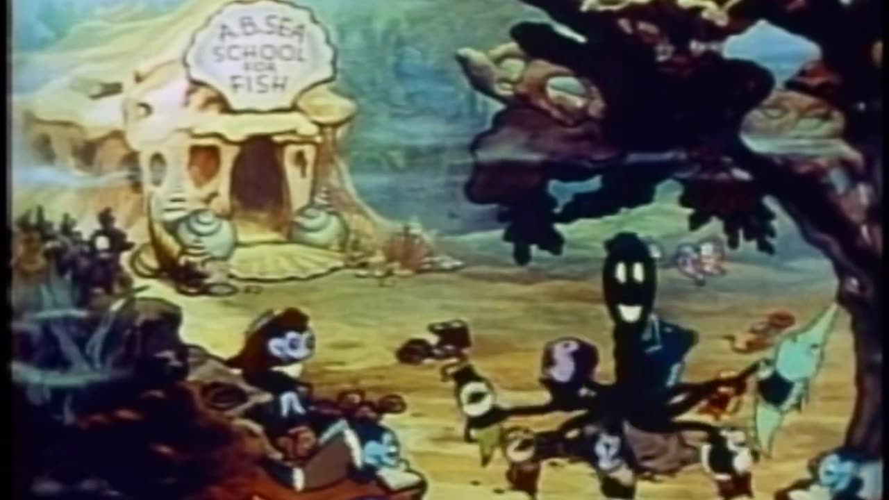 Educated Fish (1937) - Full film - Color Classic Cartoon