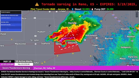 🚨 TORNADO EMERGENCY – Large, Violent Tornado Strikes Plevna, KS | Radar Confirmed May 19