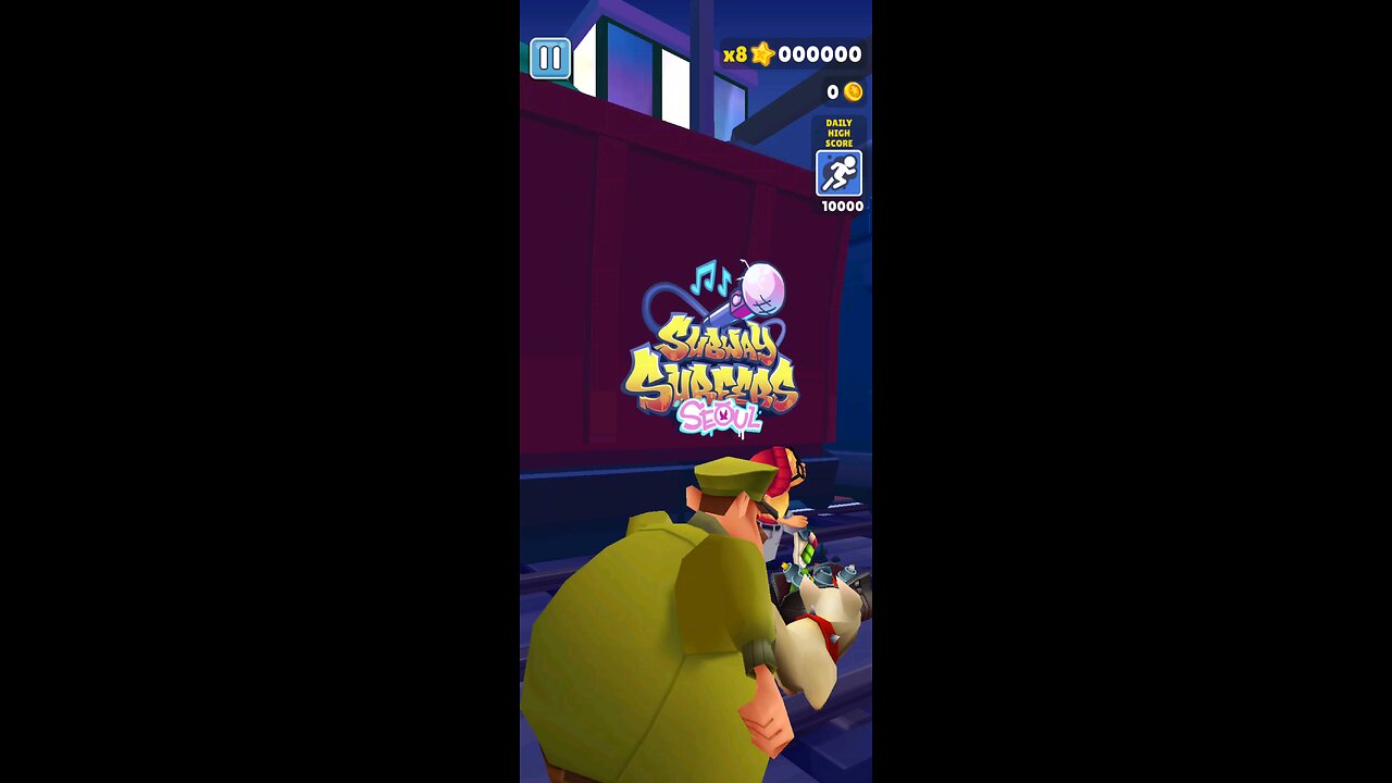 Running fast to avoid LOSING-SUNWAY SURFERS GAME PLAY