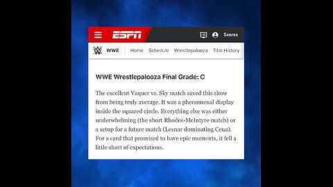 WrestlePalooza Got a “C” from ESPN… and the AEW Crowd Thinks They Won? #shorts