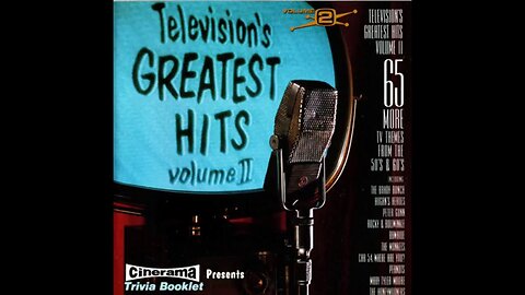 Television’s Greatest Hits: Volume 2 - TV themes from 50s & 60s (1986) [Full Album]