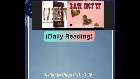 Today is:August 11, 2025 Let’s Read. Leviticus chapter27: 7: 1,To 5, (KJV)