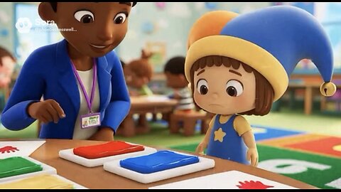 3 Year Old Pomni Feels Hesitant About Paint.