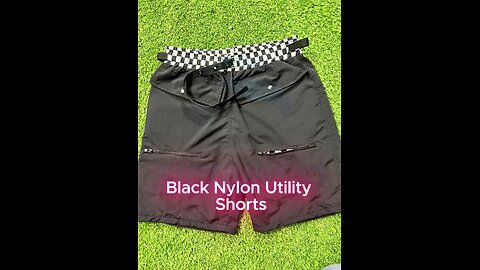 Premium Nylon Shorts with Inner Mesh & Sublimated Checkered Waistband