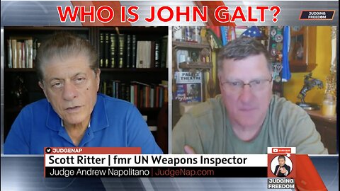 JUDGING FREEDOM W/ SCOTT RITTER. FIRST HE GOES OFF ON BIBI THE BUTCHER, AND THEN GOES AFTER TRUMP.