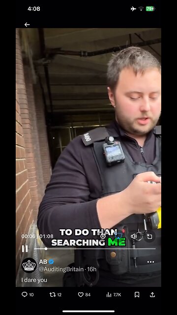 AB : Auditing Britain : interesting conversation with police man
