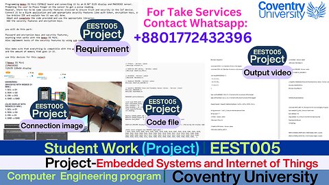 Student Work(Project) EEST005 | IoT-Based Health Monitoring with Wemos D1 Mini & MAX30102 | UK MSc