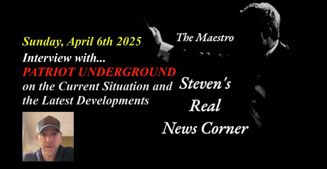 SUNDAY APRIL 6, 2025 - THE MAESTRO MEETS PATRIOT UNDERGROUND