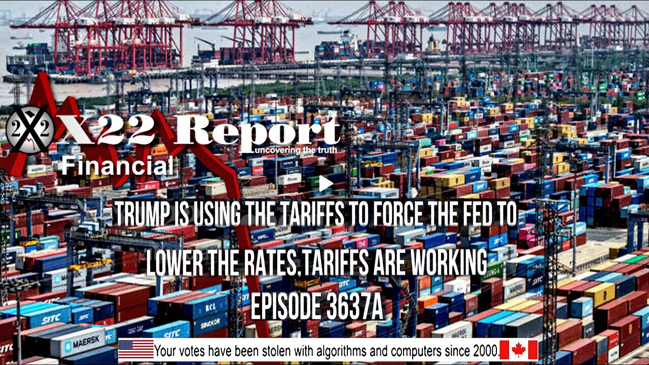 Ep 3637a - Trump Is Using The Tariffs To Force The Fed To Lower The Rates,Tariffs