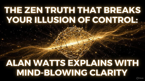 The Zen Truth That Breaks Your Illusion of Control – Alan Watts (Mind-Blowing Speech)