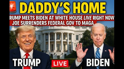 🚨 DADDY RETURNS: Trump STORMS White House LIVE — Biden Gives Up Control, MAGA BACK IN CHARGE!