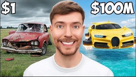 $1 Car vs $10,000,000 Supercar! In Hindi! #mrbeast #trending #viralvideo