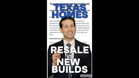 Texas Homes Resale vs New Builds with Miguel Perez Realtor®