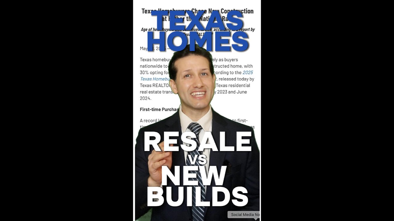 Texas Homes Resale vs New Builds with Miguel Perez RealtorĀ®