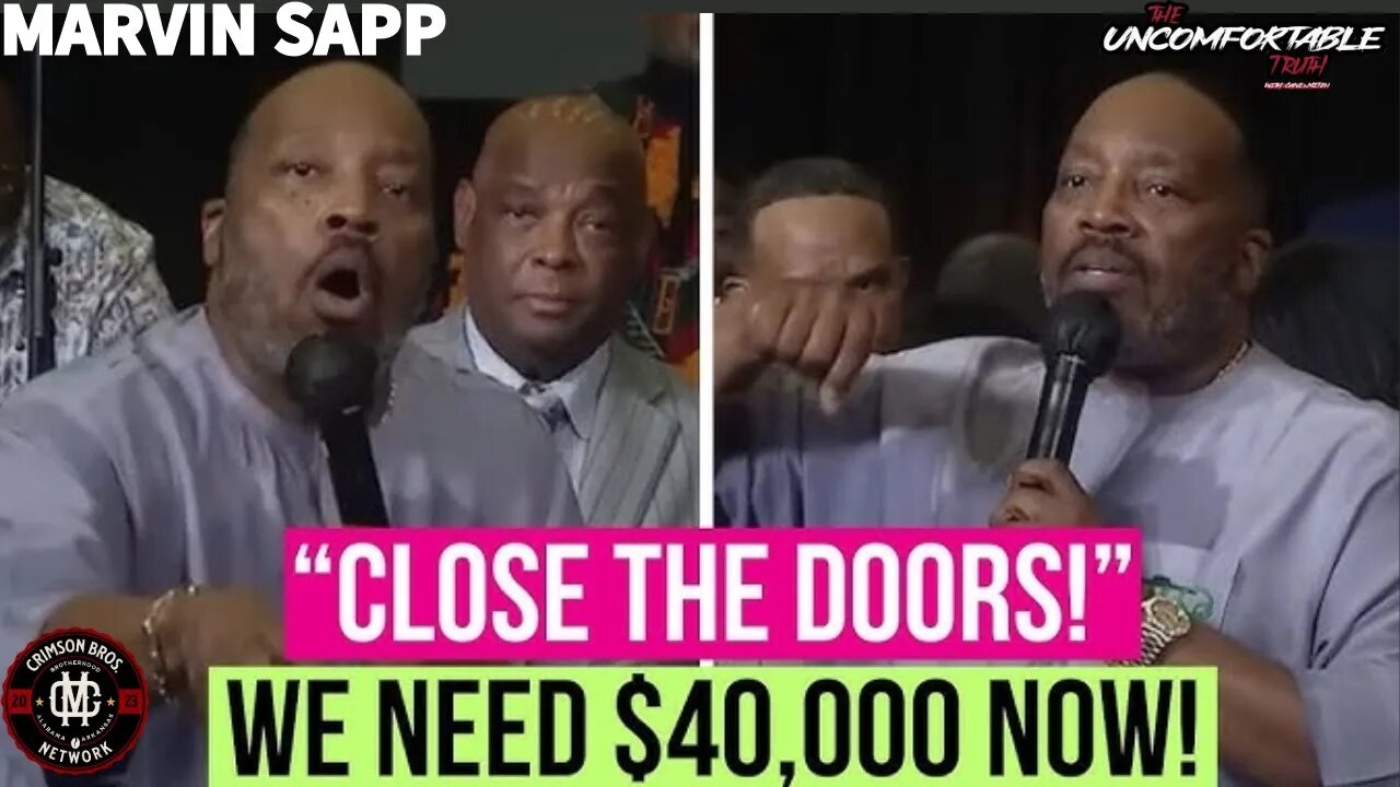 Marvin Sapp Controversy: $40K Donations - | with his explanation ...Watch till End!