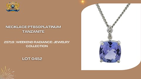 NECKLACE PT850 PLATINUM TANZANITE