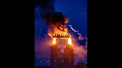 Moygashel Bonfire, Northern Ireland.