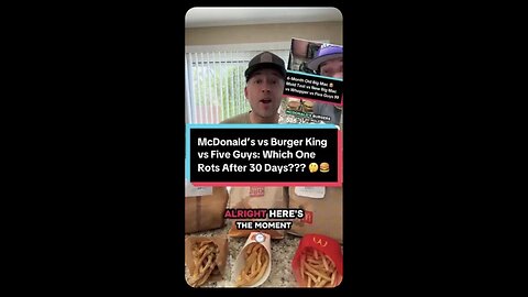 Captioned - Five Guys burger vs Burger King vs McDonald
