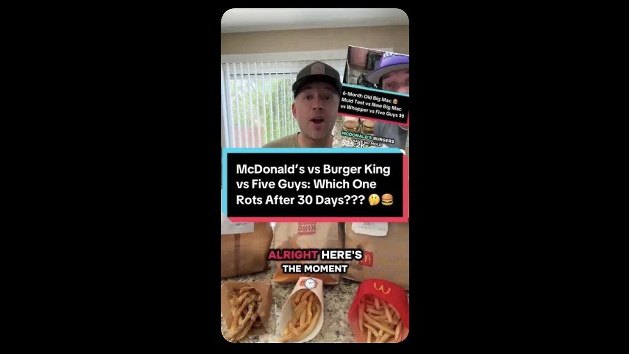 Captioned - Five Guys burger vs Burger King vs McDonald