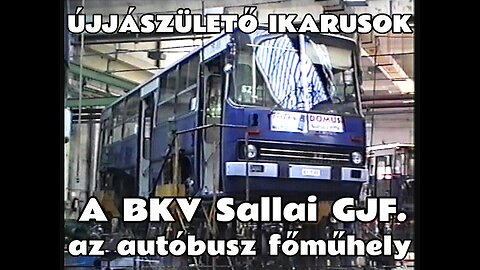 1995.07.14. Igazi Ikarus-paradicsom. A BKV nagy autóbusz főműhelye, a Gyömrői úton, a Sallai GJF.