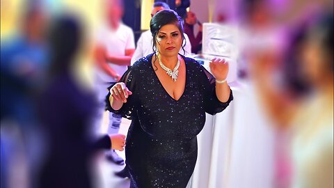 Black Sequin V-Neck Dress