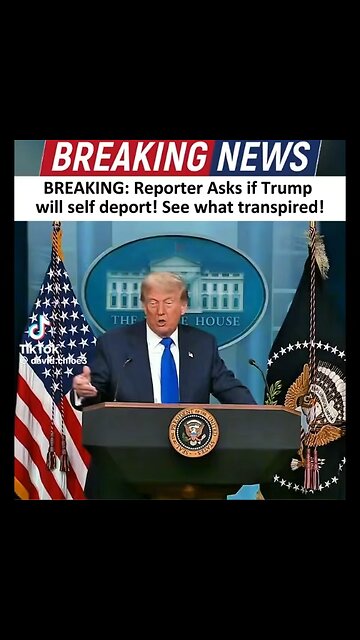 White House Reporter ask Trump if he will deport himself as children of immigrants&criminal record