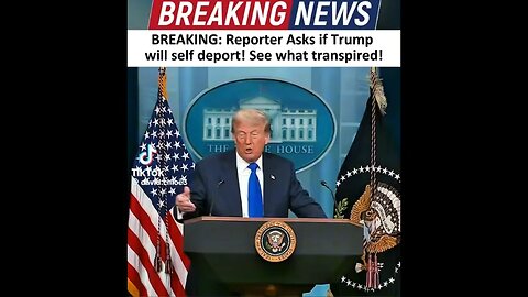White House Reporter ask Trump if he will deport himself as children of immigrants&criminal record