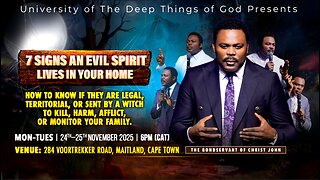 7 Signs an Evil Spirit Lives in Your Home |The University Of The Deep Things Of God with Pastor John