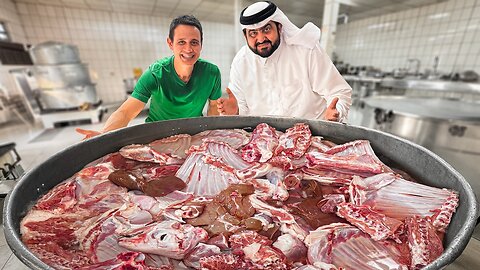 Fahad Al-Bishri and Mark Wiens at a Qatari wedding: The Camel Experience