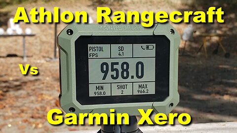 Athlon Rangecraft Vs Garmin Xero - Pocket Chronograph RePew