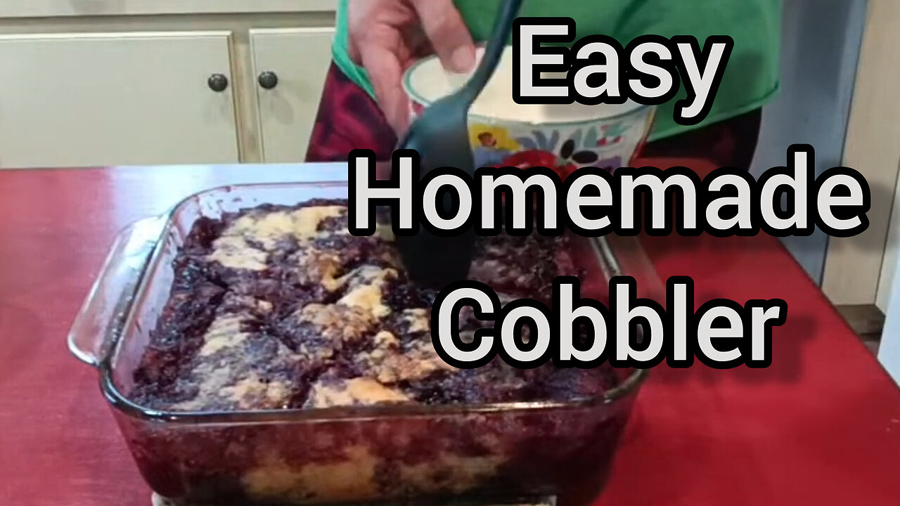 5 Ingredient Homemade Cobbler