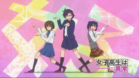 《Danshi Koukousei no Nichijou - High School Girls are Funky (HSGF)》ENG Sub JP Dub 【Full Marathon】