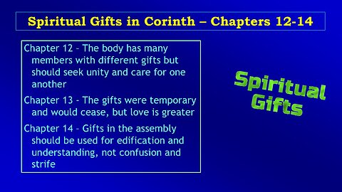 Video Bible Study: 1 Corinthians - #050