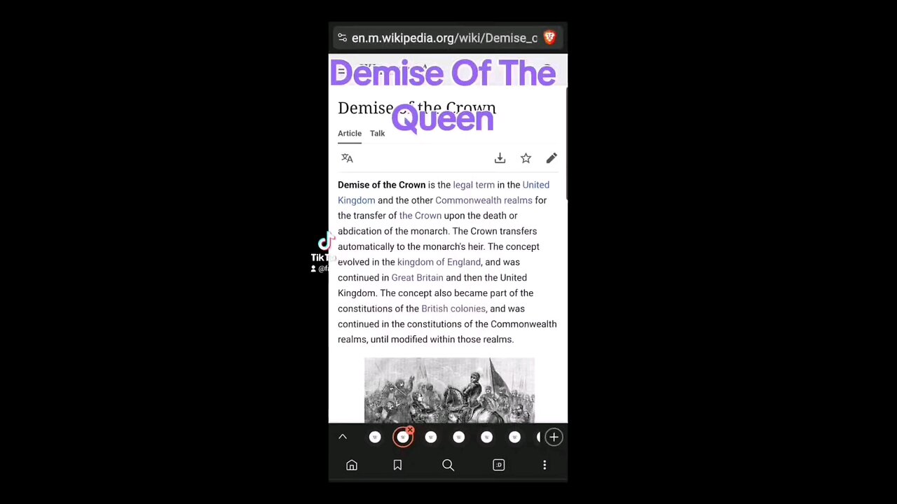 Demise of the Queen