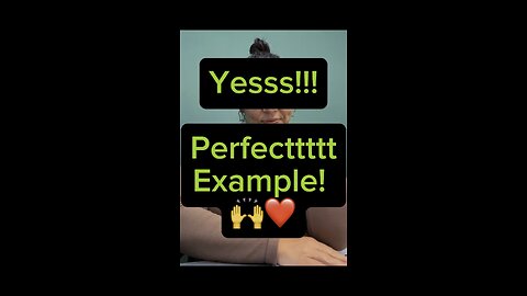 Yes! Perfect Example! 🥰