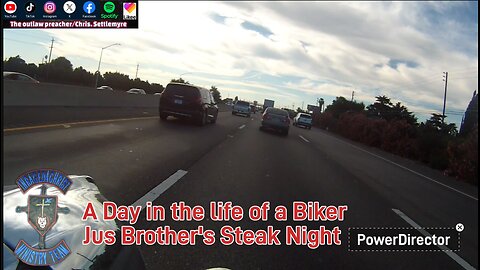A Day in the life of a Biker Jus Brother's Steak Night #theoutlawpreacher