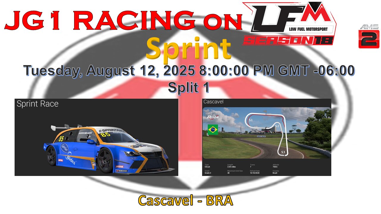 JG1 RACING on LFM - Sprint Race - Cascavel - BRA - Split 1