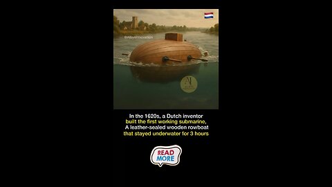 In the 1620s, a Dutch inventor built the world’s first working submarine