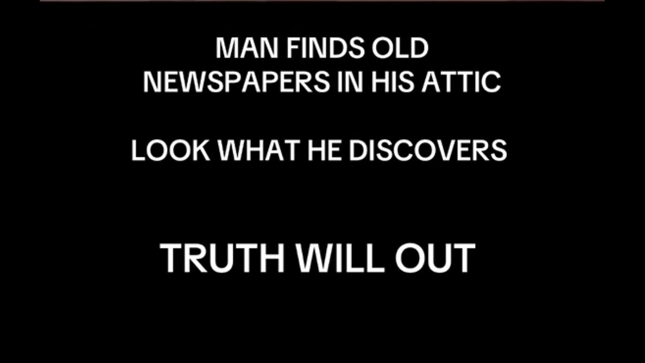 Men find an old Newspaper
