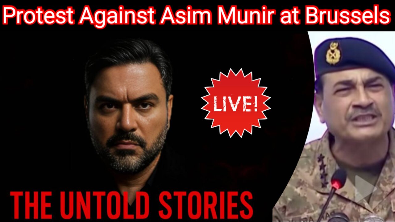 Protest Against Asim Munir || Live From Brussels