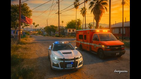 Patrullando al atardecer con un Camaro SS | Sheriff en GTA V