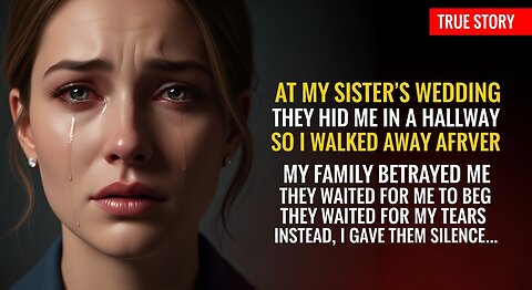 THEY HID ME IN THE HALLWAY AT MY SISTER'S WEDDING MY FAMILY BETRAYED ME, THEN MY SILENCE BROKE THEM.