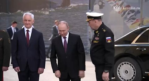 🇷🇺On Navy Day, the President arrived at the Main Admiralty Building in St. Petersburg