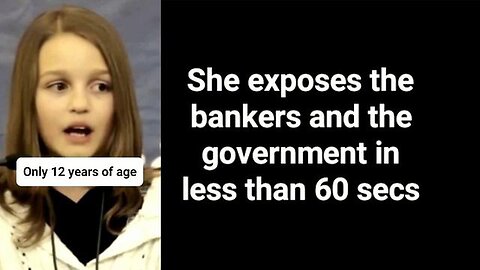 "Unmasking the Truth: How a 12-Year-Old Exposed Bankers and Government in Under a Minute"