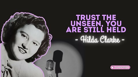 The Faith That Holds You - Trust in the unseen