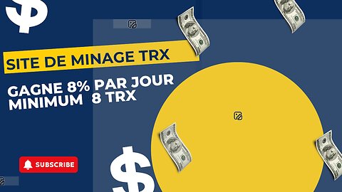 Énième retrait, minimum d'investissement 10 TRX . Site de minage