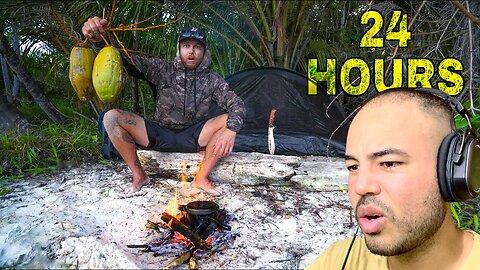 Kalkazian reacts Field Days | I Survived 24 Hours Alone on a Remote Island Catching My Own Food
