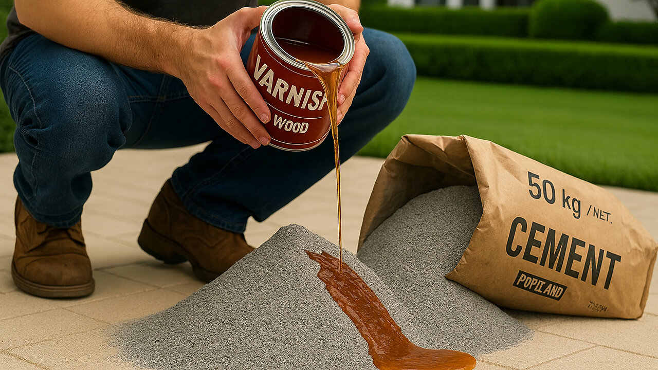 Mix CEMENT with VARNISH and discover the SECRET that can BE WORTH MILLIONS of dollars!
