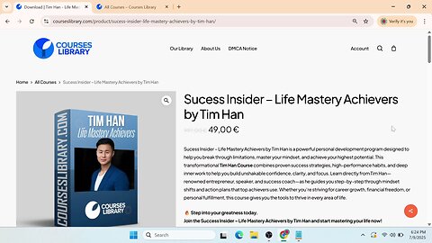 (courseslibrary.com)Sucess Insider - Life Mastery Achievers by Tim Han