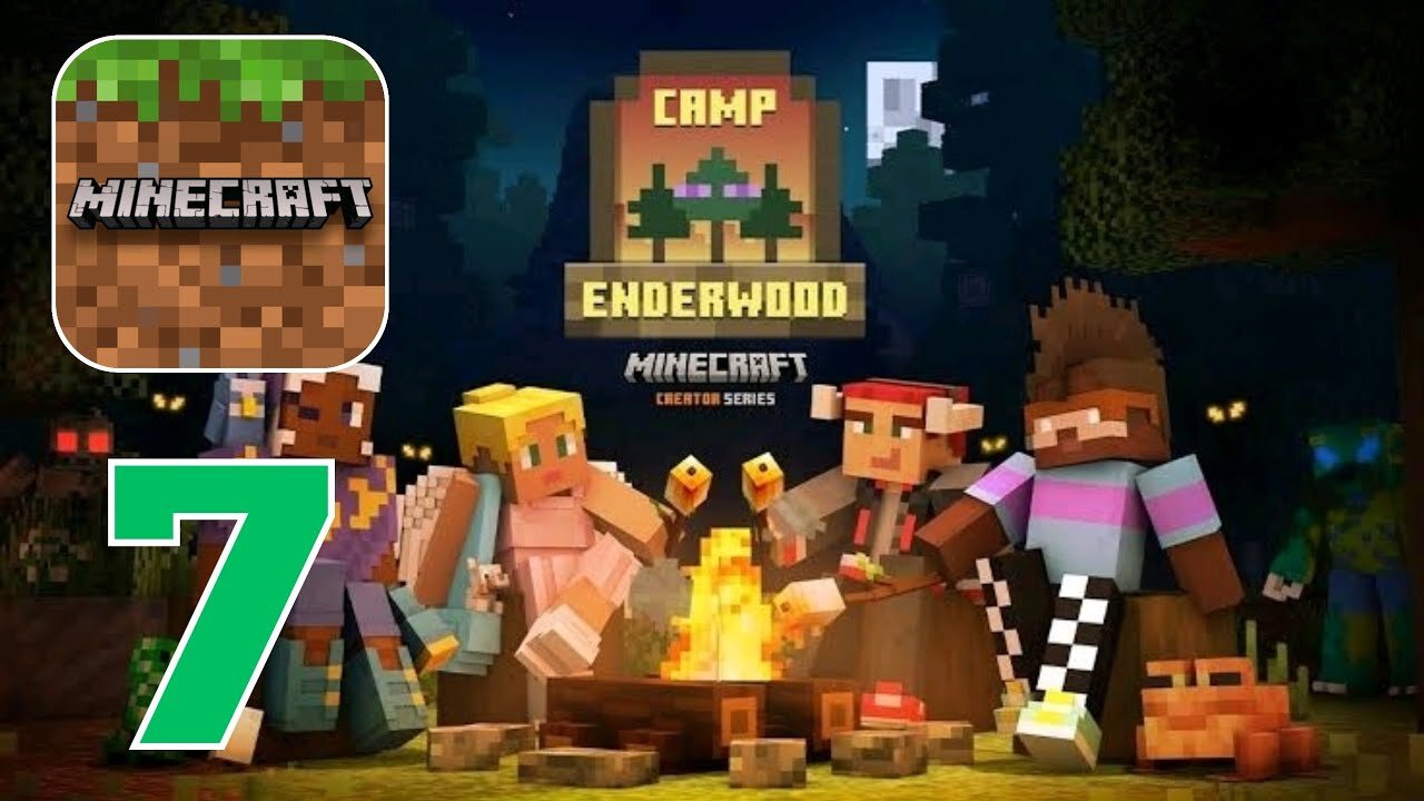 Minecraft Pocket Edition - Gameplay Walkthrough | Story Mode | Camp Enderwood (Android, iOS)